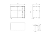 Pino Cupboard - dimensions